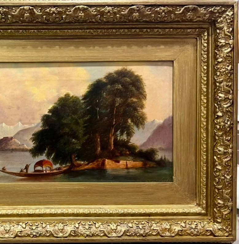 Himalayan Lake Landscape with Boat — after treatment
